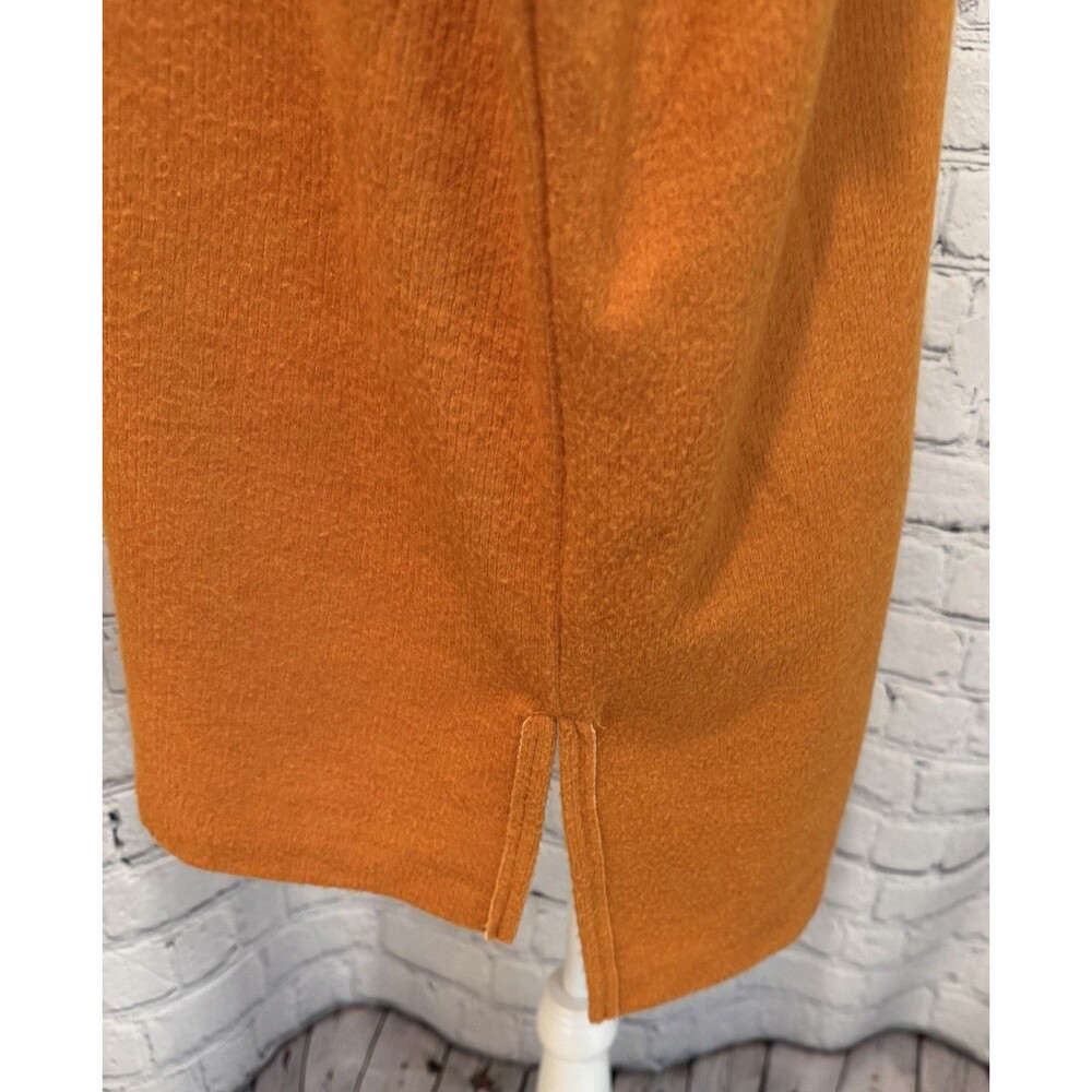 Antropologie Cowl Neck Oversized Women's Orange Sweater Size Medium - Picture 5 of 11